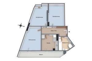 Über den Dächern von Düsseltal - 3-Zimmer-Wohnung mit Aufzug, großem Balkon und Gestaltungspotenzial – Die vollständige Adresse der Immobilie erhältst du vom Anbieter., 40237 Düsseltal, Düsseldorf – Vorschaubild 16