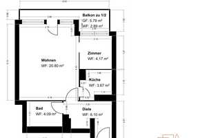 Helle 1,5-Zi-Wohnung mit Zugspitzblick vom Balkon – München – Vorschaubild 11