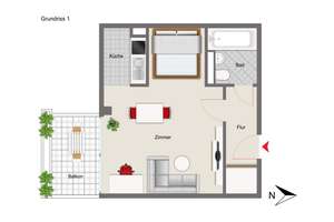 Zentral in Sendling gelegenes Apartment – Die vollständige Adresse der Immobilie erhältst du vom Anbieter., 81373 Untersendling, München – Vorschaubild 8