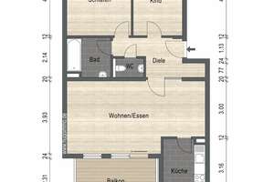 Stilvolle 3-Zimmer-Wohnung mit Balkon und Stellplatz in beliebter Höhenwohnlage – Die vollständige Adresse der Immobilie erhältst du vom Anbieter., 42287 Barmen, Wuppertal – Vorschaubild 32