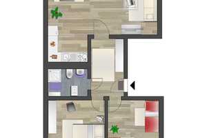 Sofort verfügbare 3-Raum-Wohnung mit Balkon – Fürstenstr. 216, 9130 Chemnitz – Vorschaubild 5