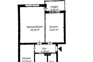 Provisionsfrei: 3-Zi.-Wohnung mit Balkon & Loggia - sofort frei   in Ahlem – Die vollständige Adresse der Immobilie erhältst du vom Anbieter., 30453 Ahlem, Hannover – Vorschaubild 7