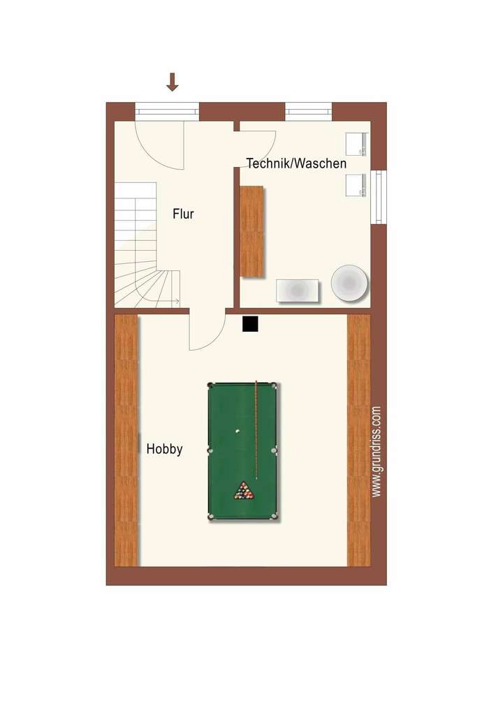 Grundriss Keller - nicht maßs