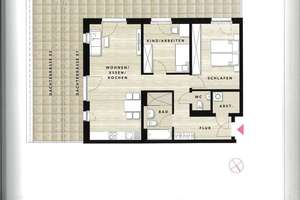 Exklusives Penthouse-Feeling über Trier: Gehobene 3-Zimmer-Wohnung mit Dachterrasse & Aufzug – Peter-Molz-Straße 16, 54294 West/Pallien, Trier – Vorschaubild 9