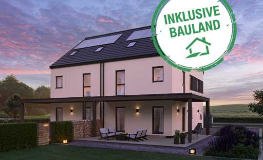 Neubau. Moderne Doppelhaushälfte mit Traumgrundstück.