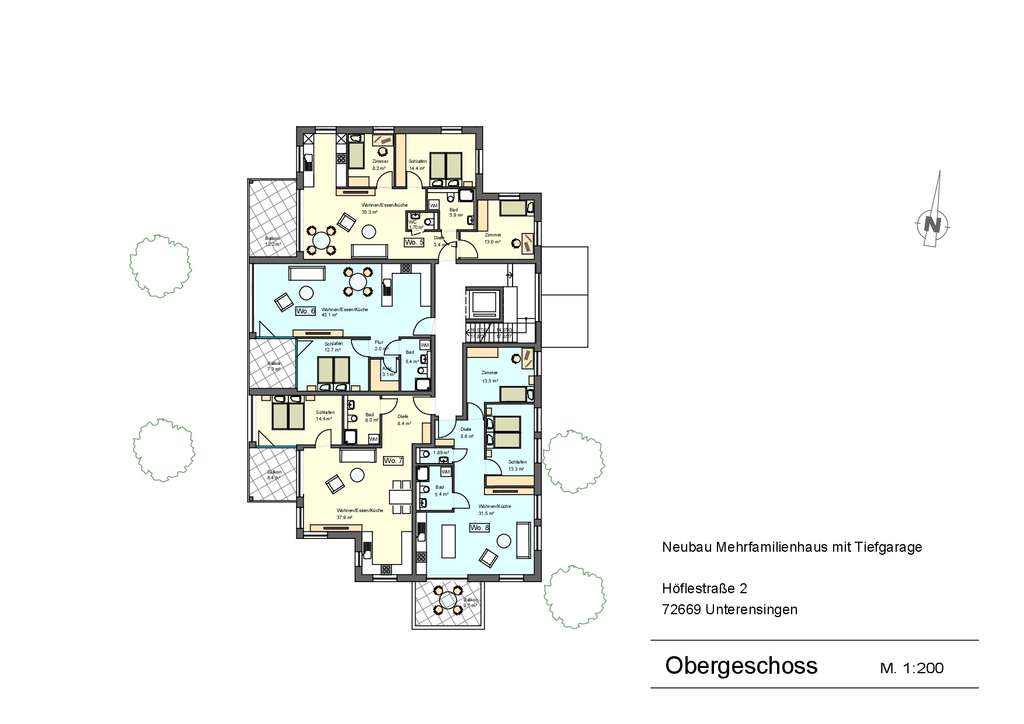 Immobilie in Unterensingen - 3-Zimmer Obergeschoss Neubauwohnung  (Fertigstellung: Q3-2026) - Bild 3