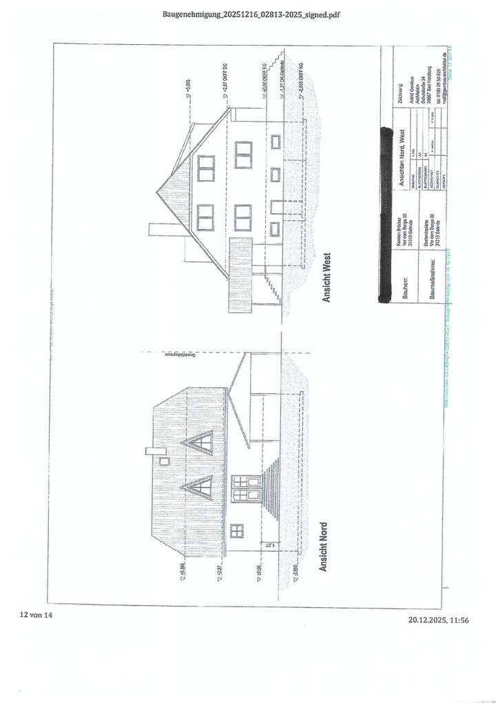 Ansicht NORD und WEST
