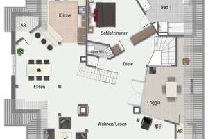 Bestlage Heidelberg-Neuenheim: 5-Zimmer-Maisonette mit Kamin, Loggia & Jugendstilcharme – Die vollständige Adresse der Immobilie erhältst du vom Anbieter., 69120 Handschuhsheim, Heidelberg – Vorschaubild 44
