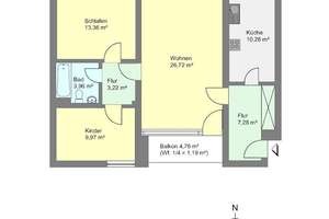 Gemütliche 3-Zimmer-Wohnung in Dortmund-Bodelschwingh – 44357 Bodelschwingh, Dortmund – Vorschaubild 4