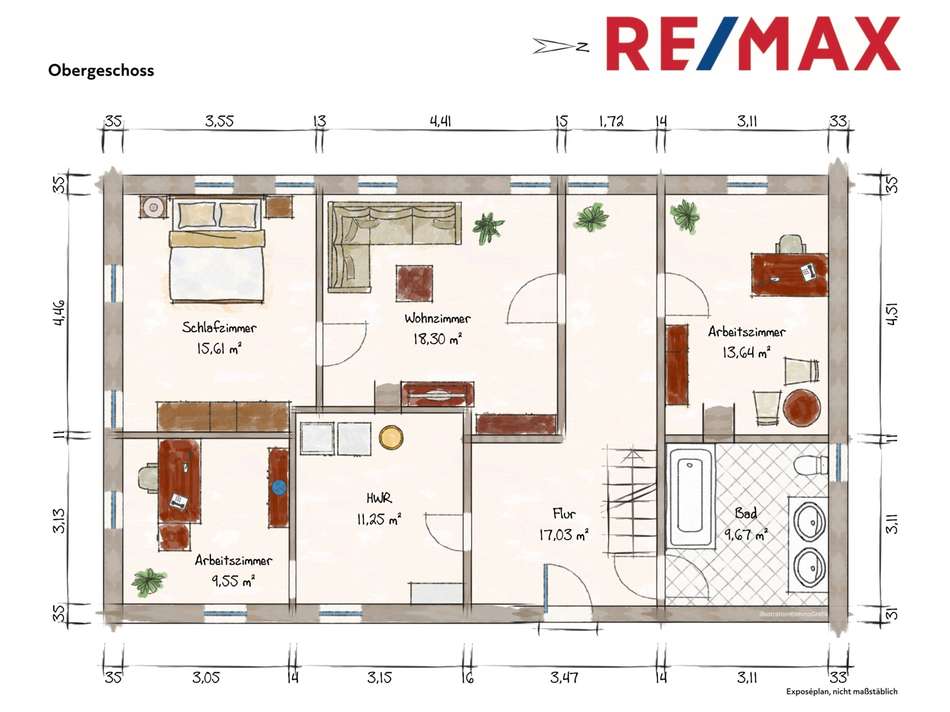 Grundriss Obergeschoss
