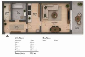 Sicheres Investment in München-Sendling: Gepflegte 1-Zimmer-Wohnung mit starkem Steigerungspotenzial – Boschetsrieder Str. 57a, 81379 Obersendling, München – Vorschaubild 11