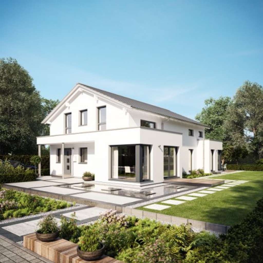 Immobilie in Angelburg - Zweifamilienhaus Technikfertig mit Wärmepumpe. Grundstück im Preis inbegriffen - Bild 1