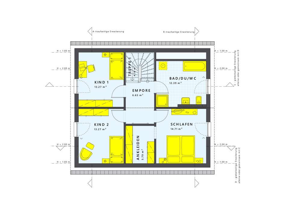 Cleveres Familienhaus-Design