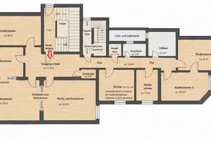Hanseatische Jugendstil-Grandesse beim Innocentiapark: 217 m²  -  6,5 Zimmer, 2 Balkone & 2 Eingänge – 20144 Harvestehude, Hamburg – Vorschaubild 21