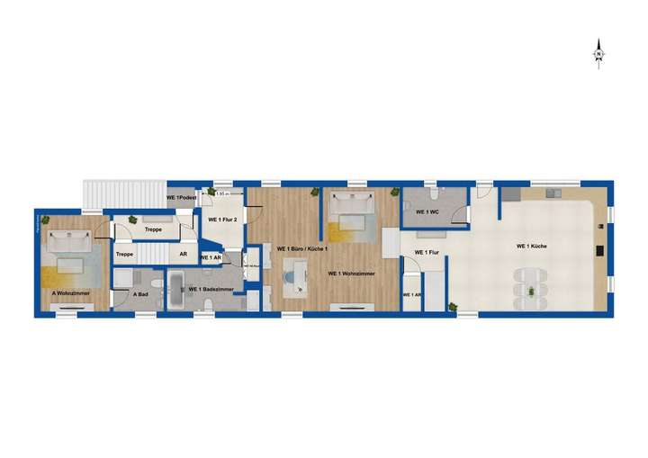 Grundriss 1. Obergeschoss