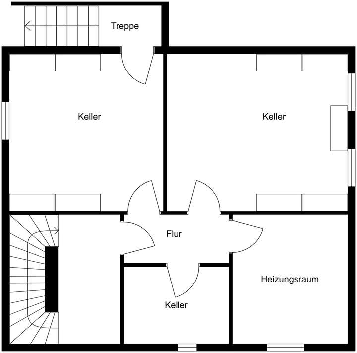 Kellergeschoss NICHT MAßSTABSG