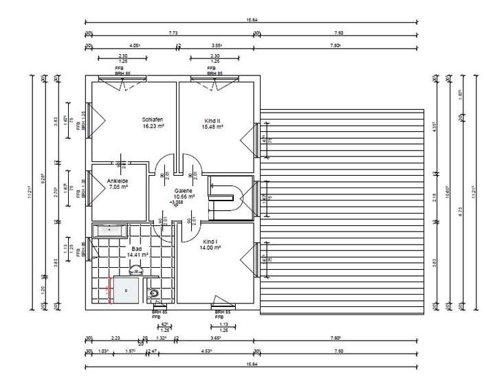 Grundriss Obergeschoss