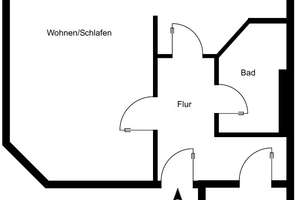 Zweitwohnsitz oder Ferienimmobilie – kompakte 1-Zimmerwohnung mit TG-Stellplatz – Rothenburger Straße 16a/ T2/ 1. OG re, 1099 Äußere Neustadt, Dresden – Vorschaubild 3