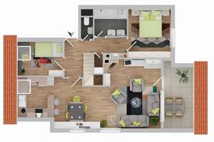 Charmante 3,5-Zimmer DG-Maisonette mit Loggia und TG-Stellplatz – Die vollständige Adresse der Immobilie erhältst du vom Anbieter., 70599 Birkach-Süd, Stuttgart – Vorschaubild 23