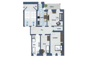 *Citylage* Attraktive & WG-taugliche 3-Zi.-ETW mit Tageslichtbad & Balkon – 4318 Anger-Crottendorf, Leipzig – Vorschaubild 5