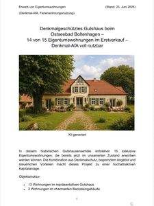 Ferienwohnung Ostsee Gutshaus Denkmal-AfA