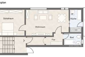 Hübsche, ruhige Wohnung inkl. EBK + Balkon zwischen Landgericht u. Klinikum Bielefeld – Die vollständige Adresse der Immobilie erhältst du vom Anbieter., 33602 Mitte, Bielefeld – Vorschaubild 11