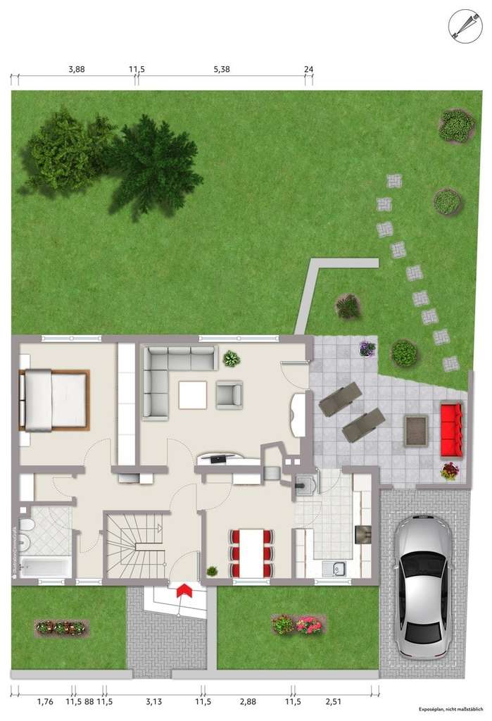 Immobilie in Erdmannhausen - Freistehendes Einfamilienhaus mit großem Garten und Ausbaupotenzial! - Bild 2