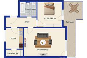 Wohnen über den Dächern von Leipzig-Großzschocher: Lichtdurchflutete 2-Zimmer-Wohnung mit Terrasse – 4249 Großzschocher, Leipzig – Vorschaubild 18