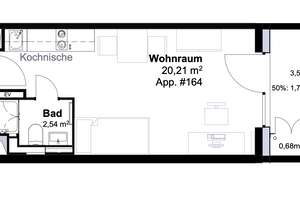 Helle 1- Zimmer-Wohnung mit Balkon in Mainz, möbliert – Anni-Eisler-Lehmann-Straße 4, 55122 Hartenberg-Münchfeld, Mainz – Vorschaubild 6