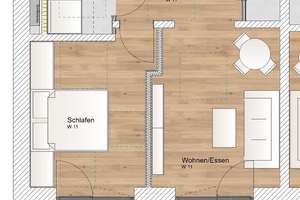 KfW 40 QNG: 150.000 € Förderkredit - 2 Zimmer OG Wohnung mit Südbalkon – Wasserturmstraße 3-5, 85748 Garching bei München – Vorschaubild 2