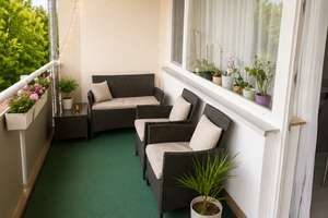 Großer Balkon mit Grünblick - gepflegte 2-ZKB-Eigentumswohnung in Wolfsanger-Hasenhecke – Die vollständige Adresse der Immobilie erhältst du vom Anbieter., 34125 Wolfsanger, Kassel – Vorschaubild 5