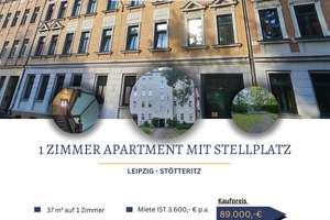 1 Raum Apartment mit Stellplatz zur Kapitalanlage – 4299 Stötteritz, Leipzig – Vorschaubild 1