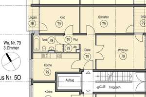 3 Zimmer Wohnung mit 2 Balkonen im 4. OG an der Rummelsburger Bucht mit Tiefgaragenplatz – Hauptstraße 5/o, 10317 Rummelsburg, Berlin – Vorschaubild 46