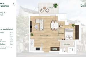 2-Zimmer-Neubauwohnung  in Uni-Nähe mit Balkon in Wersten – 40591 Wersten, Düsseldorf – Vorschaubild 4