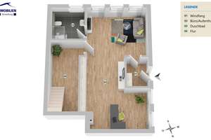 Ihr privates Reich auf zwei Ebenen: Großzügige Maisonettewohnung mit Gartenoase und Partyhütte – Die vollständige Adresse der Immobilie erhältst du vom Anbieter., 49124 Georgsmarienhütte – Vorschaubild 22