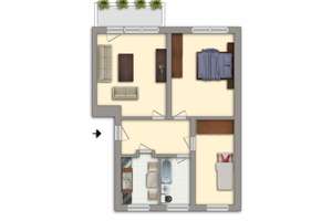 ++  Bequem im Erdgeschoss 3-Zimmer-Wohnung  mit DUSCHE  ++ – Carl-von-Ossietzky-Straße 112, 9127 Gablenz, Chemnitz – Vorschaubild 12