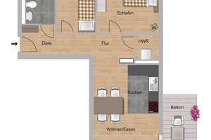 Barrierefreie 3 Zimmer Wohnung mit Balkon im Zweitbezug! – 65205 Delkenheim, Wiesbaden – Vorschaubild 10