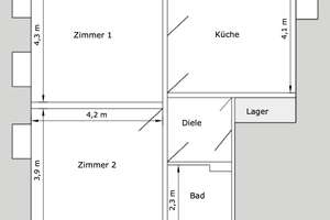 Helle und zentrale 2-Zimmer-Wohnung in Pempelfort – Kapellstraße 2a, 40479 Pempelfort, Düsseldorf – Vorschaubild 10