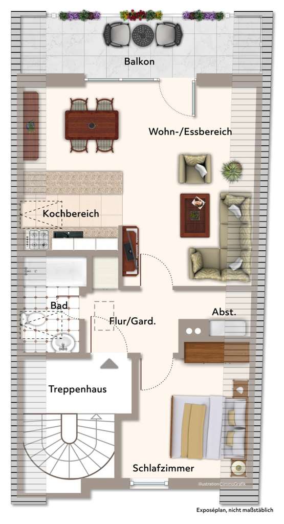 Immobilie in Schongau - Kapitalanleger aufgepasst: Gemütliche 2-Zimmer-Wohnung mit Balkon in Schongau. - Bild 3