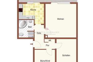 s-h-i.de: „barrierefreie Komfortwohnung in guter Infrastruktur, 3-Zimmer mit Einbauküche" – Die vollständige Adresse der Immobilie erhältst du vom Anbieter., 42279 Oberbarmen, Wuppertal – Vorschaubild 3