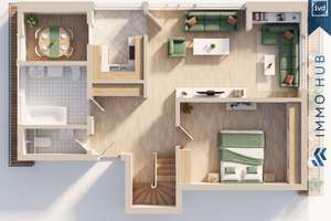 ++ Wohnen auf zwei Ebenen – Maisonette nahe dem Karl-Heine-Kanal ++ – 4177 Lindenau, Leipzig – Vorschaubild 6