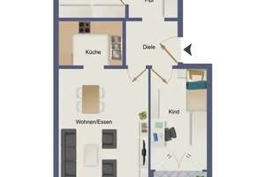 Provisionsfreie 3-Zimmer-Wohnung mit Süd-Balkon, TG-Stellplatz & Fußbodenheizung – Lena-Christ-Str. 16A, 85055 Nordost, Ingolstadt – Vorschaubild 13
