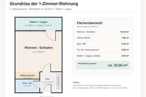 Apartment mit Balkon in Frankfurt-Eckenheim - renoviert, bezugsfrei & provisionsfrei – 60435 Eckenheim, Frankfurt am Main – Vorschaubild 9