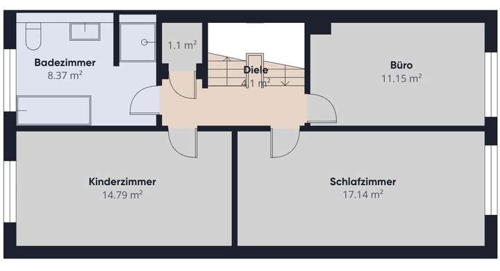 S&P | Grundriss 1. Obergeschos