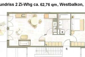 Neuhausen, moderne 2 Zi.-Whg. in exklusivem Bauhaus-Ensemble, im  Arnulfpark – Marlene-Dietrich-Str. 59, 80636 St. Vinzenz, München – Vorschaubild 4