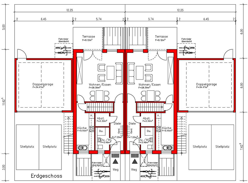 Immobilie in Angelbachtal - Vielseitige  Doppelhaushälfte mit 2 WE - KFW 40 QNG - Bild 2
