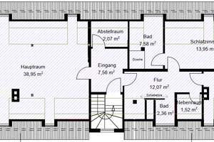 Moderne 3-Zimmer-Wohnung mit Dachterrasse zu vermieten – Schillstraße 26a, 86167 Lechhausen-West, Augsburg – Vorschaubild 2