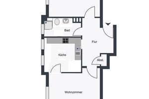 Flingern: 2-Zimmer-Wohnung mit moderner Einbauküche – Höherweg 44, 40233 Flingern Süd, Düsseldorf – Vorschaubild 6