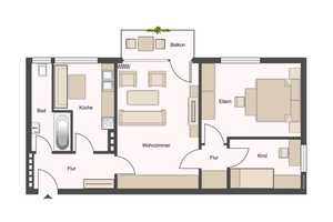 Modernisierte Erdgeschosswohnung mit Balkon in Bielefeld-Senne! – Bielefeld – Vorschaubild 15