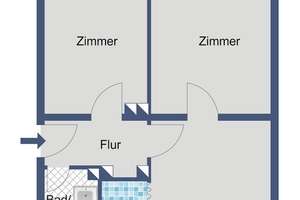 2-Zimmer-Erdgeschosswohnung mit Balkon in Kassel-Rothenditmold – Heckershäuser Straße 19, 34127 Rothenditmold, Kassel – Vorschaubild 4